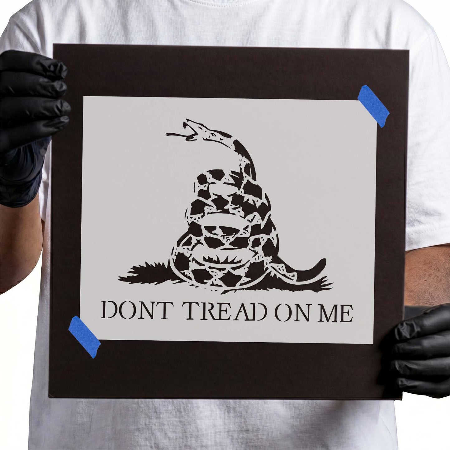 Don't Tread On Me Flag Stencil