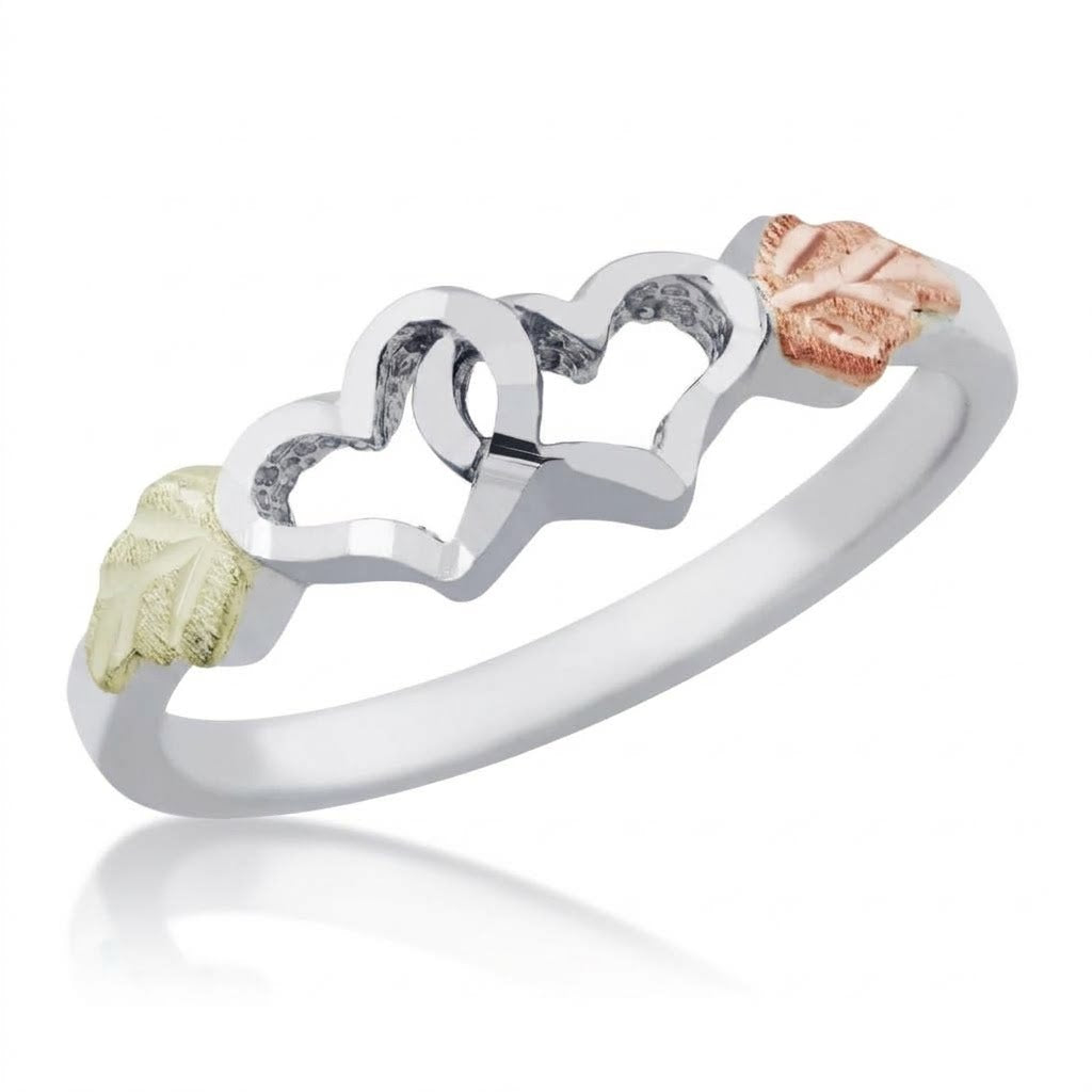 Twin Hearts - Black Hills Gold Ladies Ring