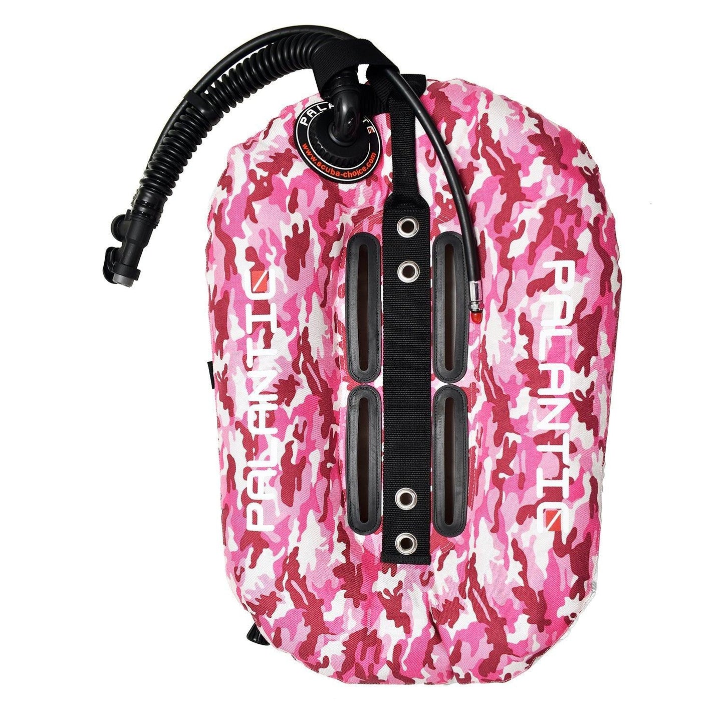 Palantic Neptune Pro Diving Donut Wing Single Tank 30lbs, Pink Camo w/ White Accent