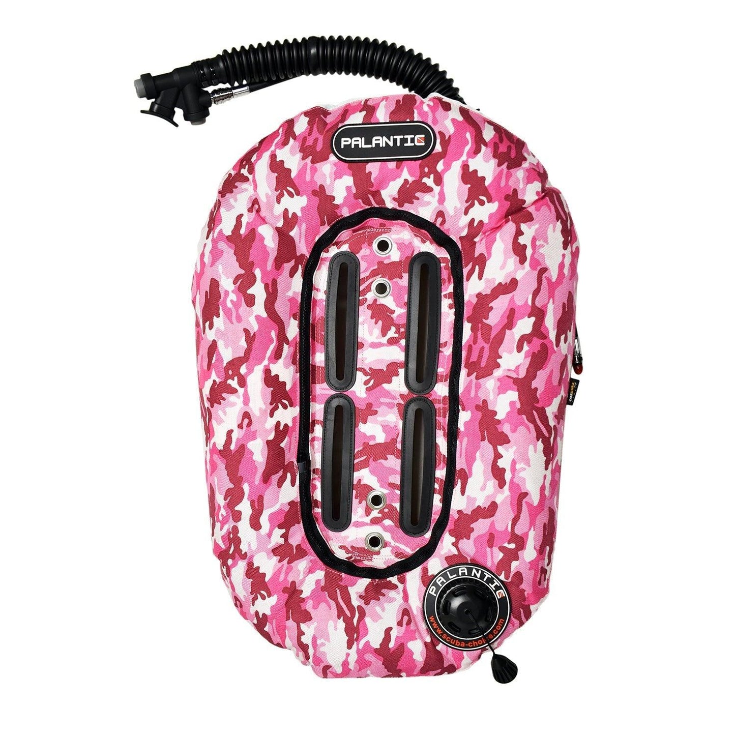 Palantic Neptune Pro Diving Donut Wing Single Tank 30lbs, Pink Camo w/ White Accent