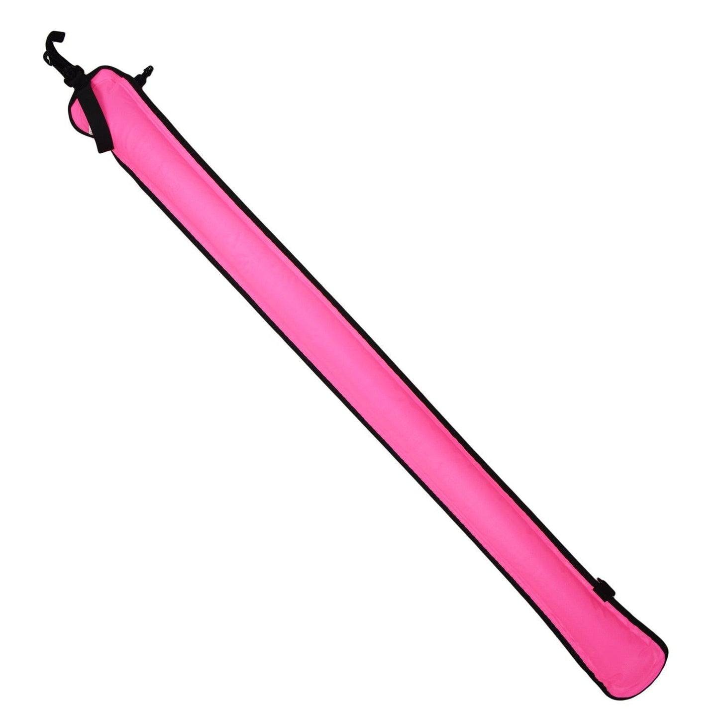 Scuba Diving 4ft Pink Surface Marker Signal Tube w/ Plastic Clip