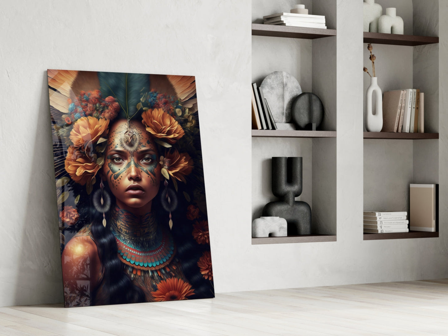 Beauty of the Clan Glass Wall Art  || Designer Collection