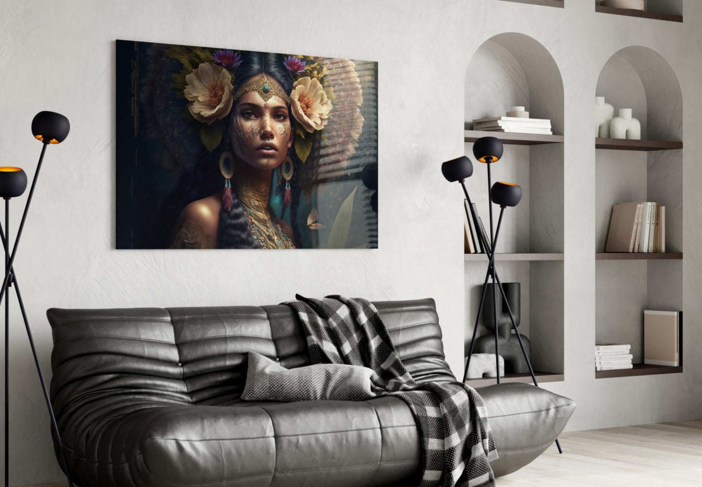 Flower Master Glass Wall Art  || Designer Collection