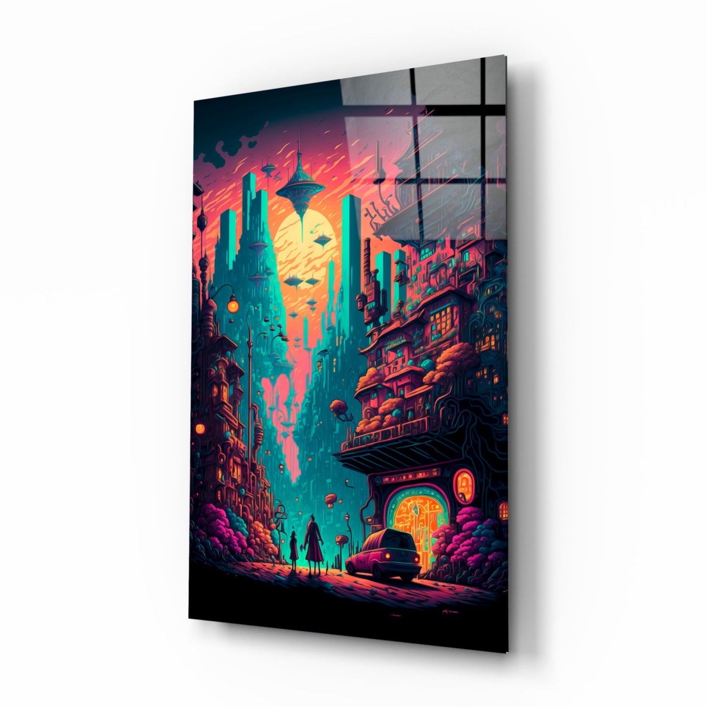 Dream of a New Life Glass Wall Art  || Designers Collection