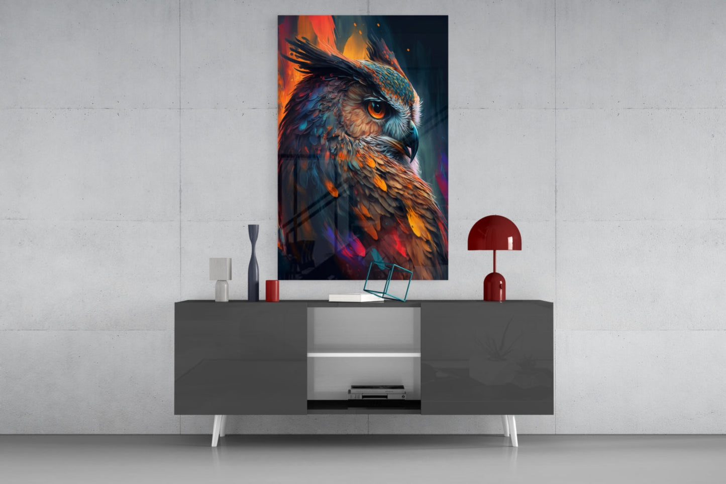 Owl's Eye Glass Wall Art  || Designer Collection