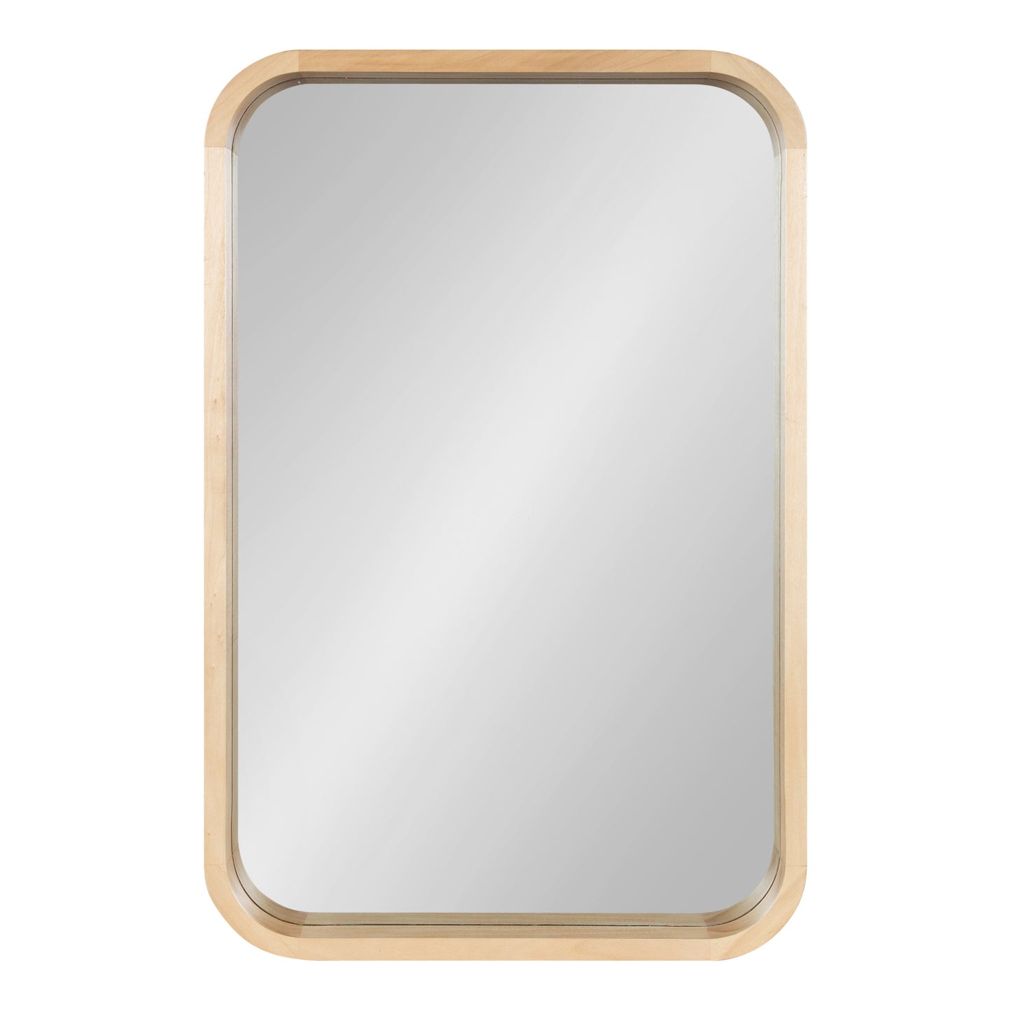 Hutton Wood Framed Radius Rectangle Mirror