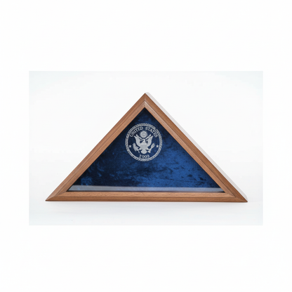Veteran Flag Display Case- Flag for 3ft x 5ft flag.