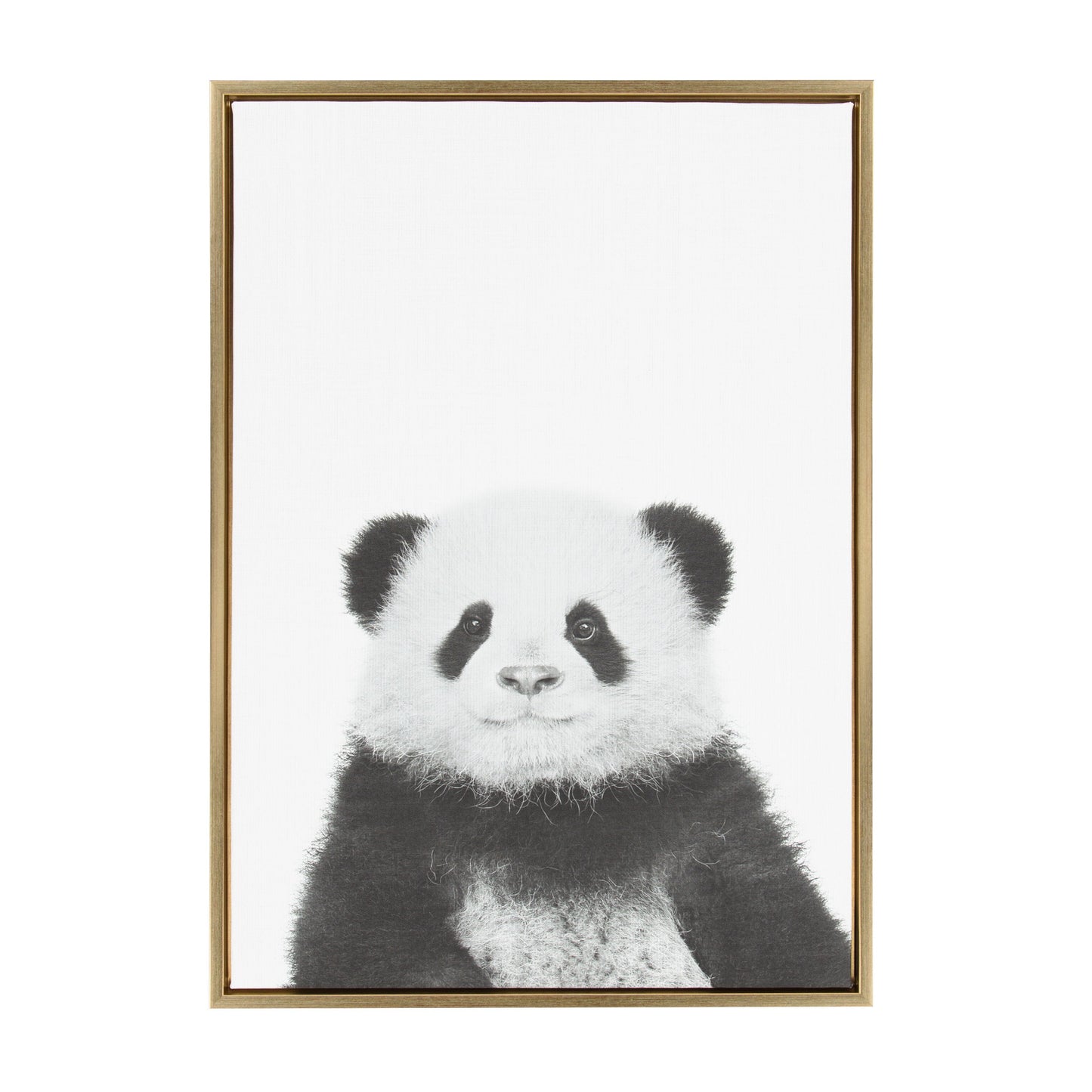 Sylvie Panda Framed Canvas by Simon Te Tai