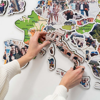 Europe Photo Map Physical