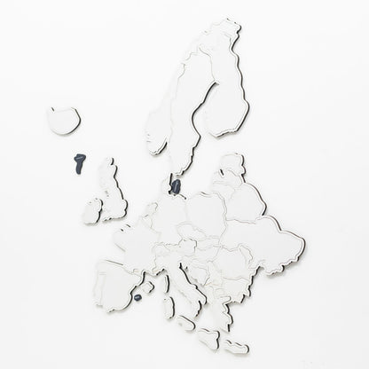 Europe Photo Map Midnight