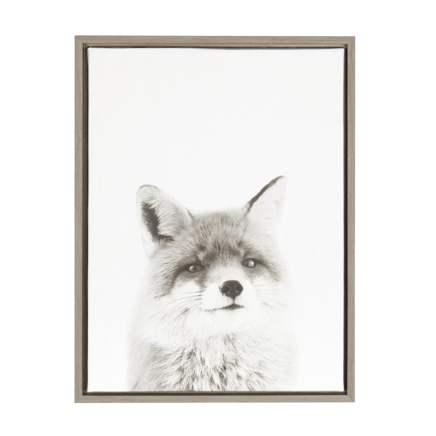 Sylvie Fox Portrait Framed Canvas by Simon Te Tai