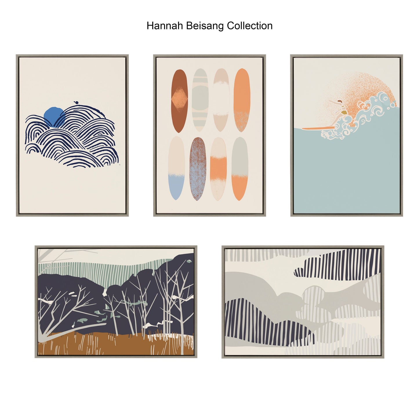 Blake Dark Flora Framed Printed Glass by Hannah Beisang