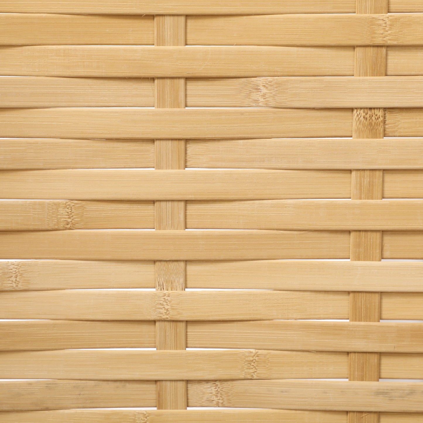 Hand Woven Room Divider, 3 Panel Bamboo Folding Privacy Screen for Home Office, 47.25"x67"x0.75", Natural