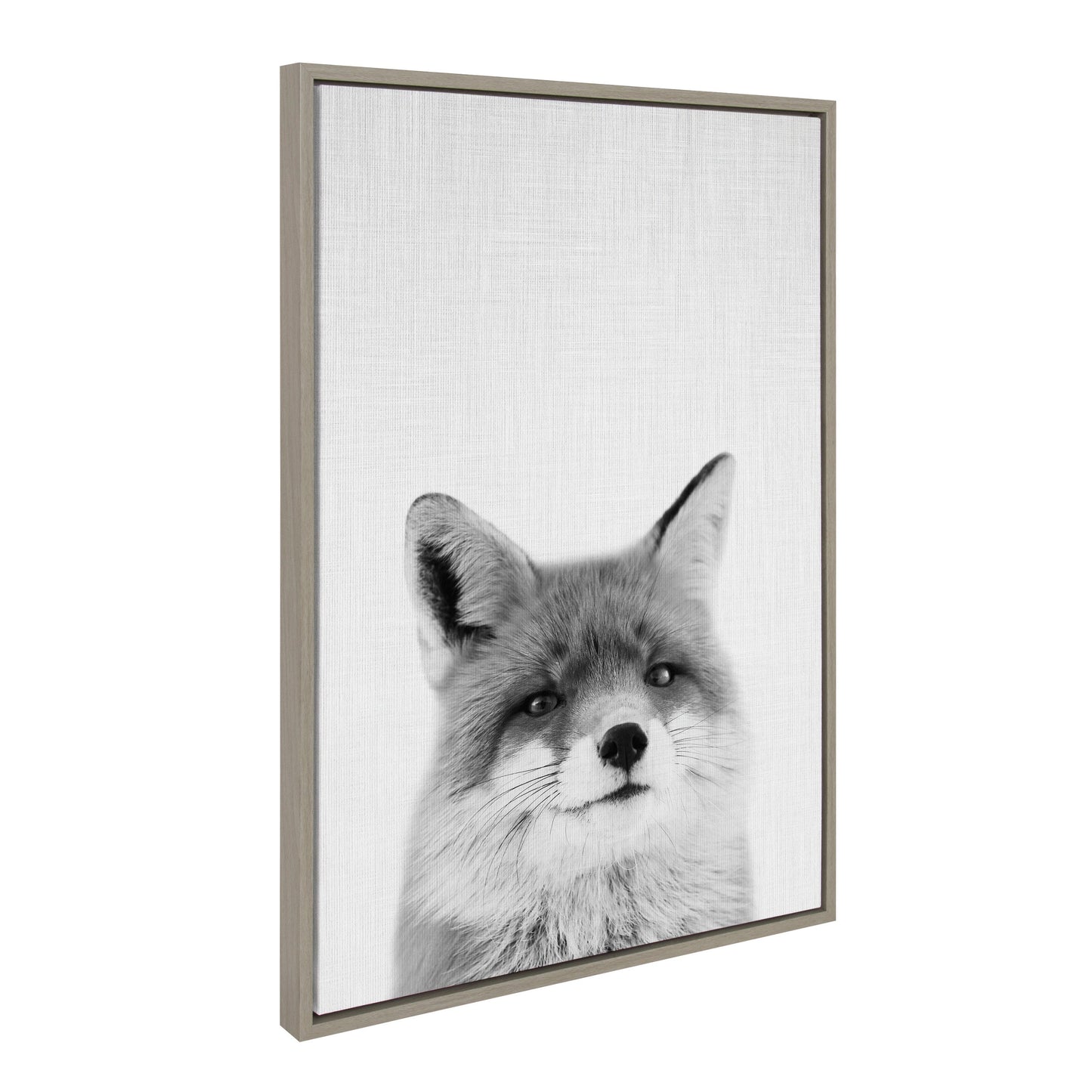 Sylvie Fox Portrait Framed Canvas by Simon Te Tai