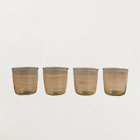 Ruffle Rocks Clear Drinking Glass