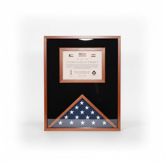 Flag and Document Case for 3ft x 5ft US Made - Cherry.