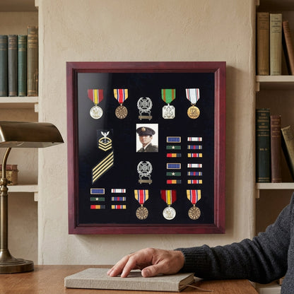 Personalized flag display case - Fit 3' x 5' flag.