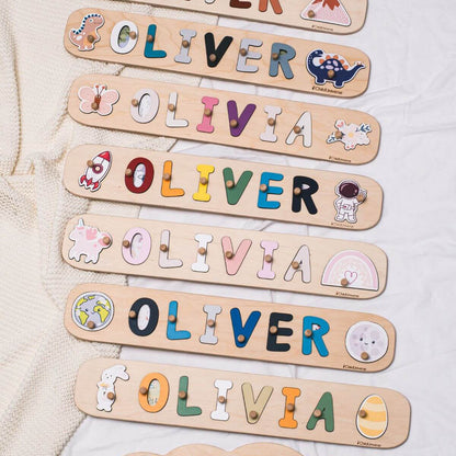 Personalized Name Puzzle with Butterfly