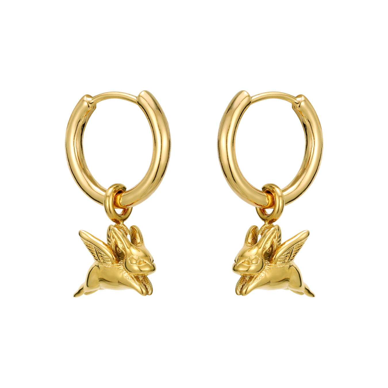 Flying Bunny Earrings