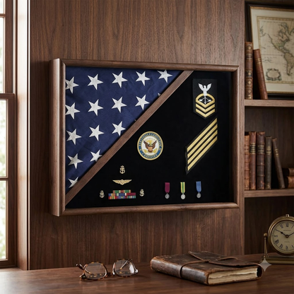 MEMORIAL FLAG CASE - FOLDED CORNER.