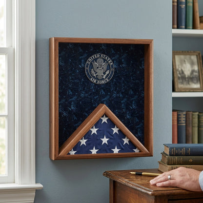 Flags Connections - Air Force Flag Display Case - USAF Flag Case - Fit 3' x 5'.