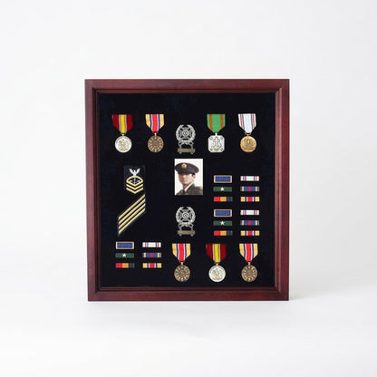 Personalized flag display case - Fit 3' x 5' flag.