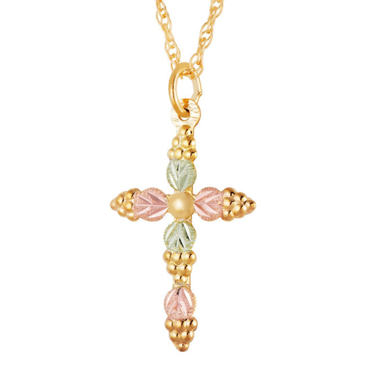 Unique Cross - Black Hills Gold Pendant