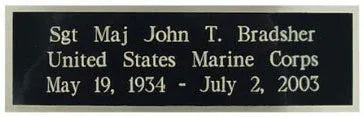 5'x9' Flag Display Case for American Veteran Burial Flag - Solid Wood, Cherry Finish with Name Plate Space, Navy