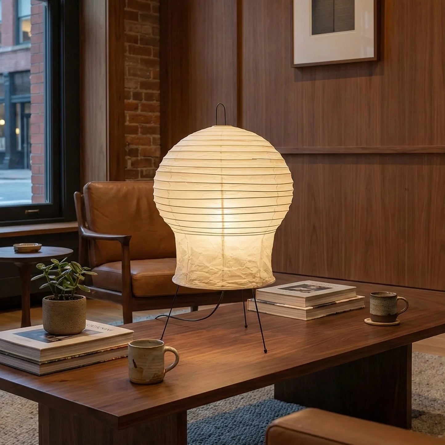 Akari Gourd Shaped 2N Table Lamp
