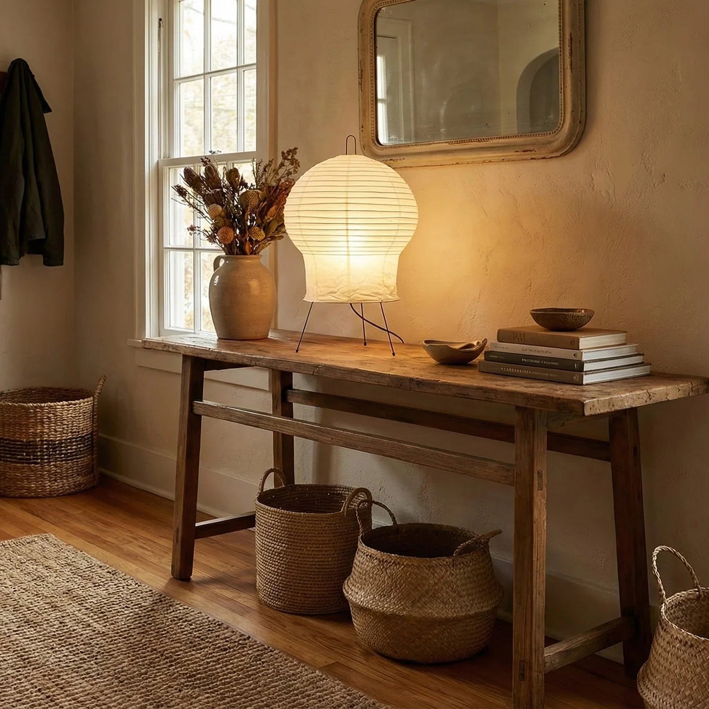 Akari Gourd Shaped 2N Table Lamp
