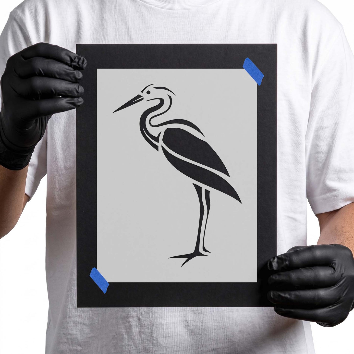 Great Blue Heron Stencil