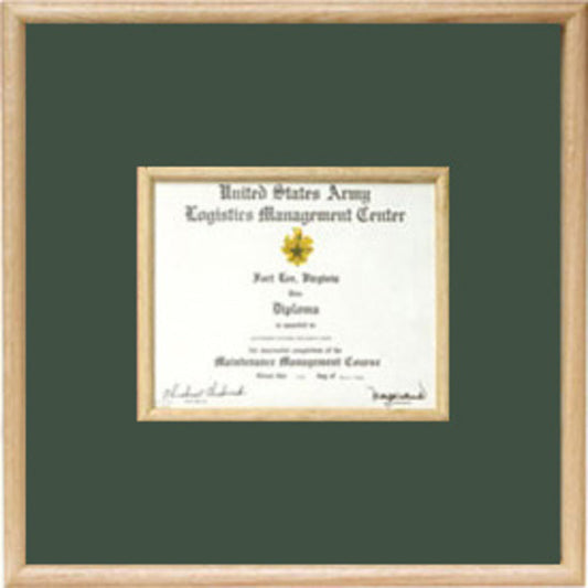 US Marine Corp Certificate Display Case in middle.