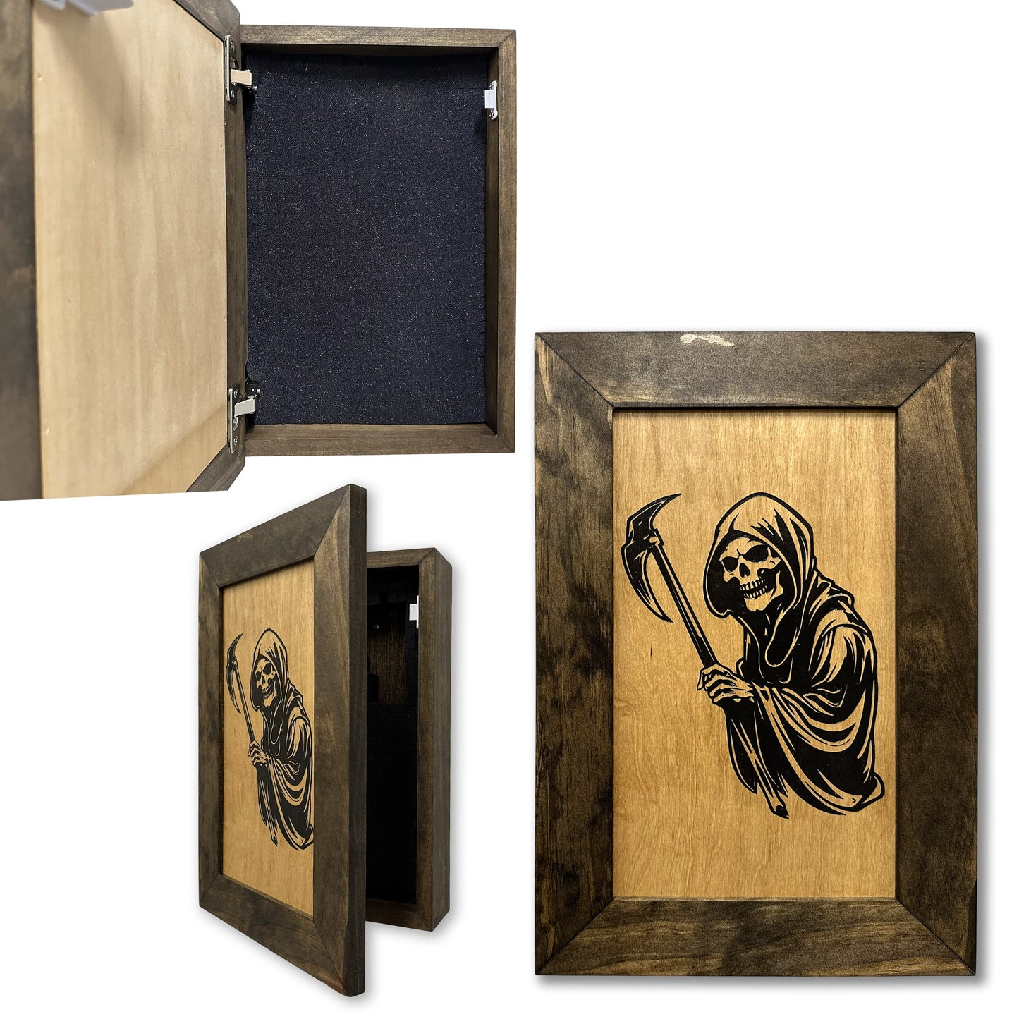 Grim Reaper Hidden Gun Safe Concealment Shelf Concealed Furniture