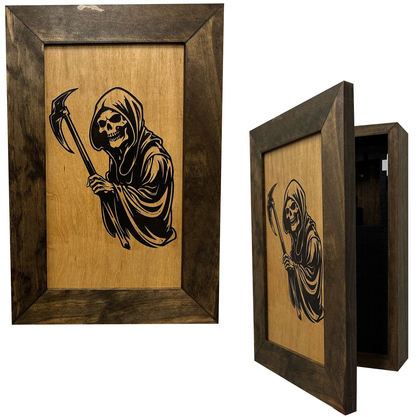 Grim Reaper Hidden Gun Safe Concealment Shelf Concealed Furniture