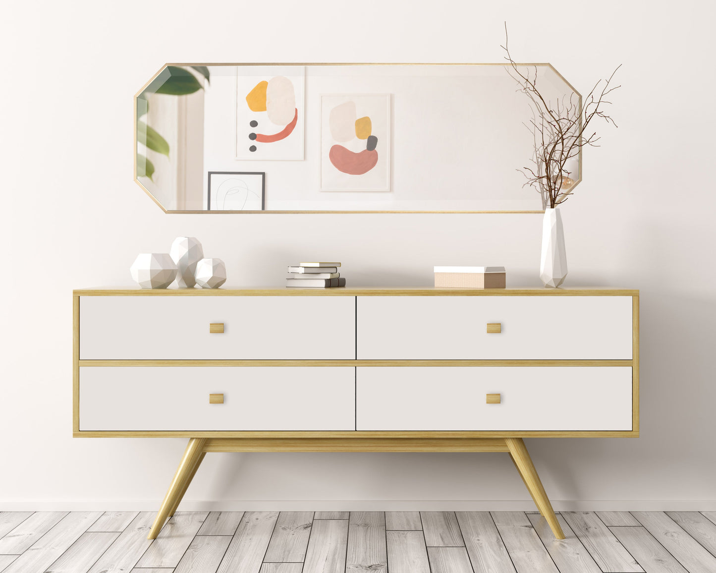 Rhodes Octagon Framed Wall Mirror