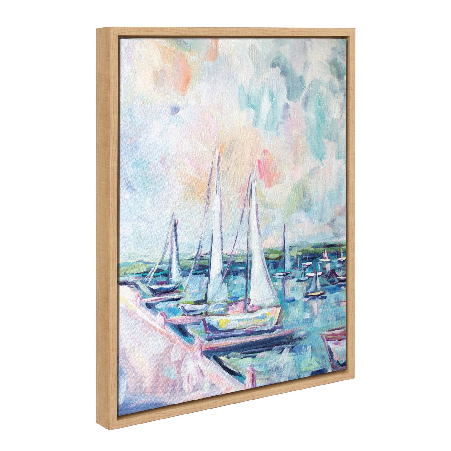 Sylvie Fish Creek Harbor Framed Canvas by Rachel Christopoulos