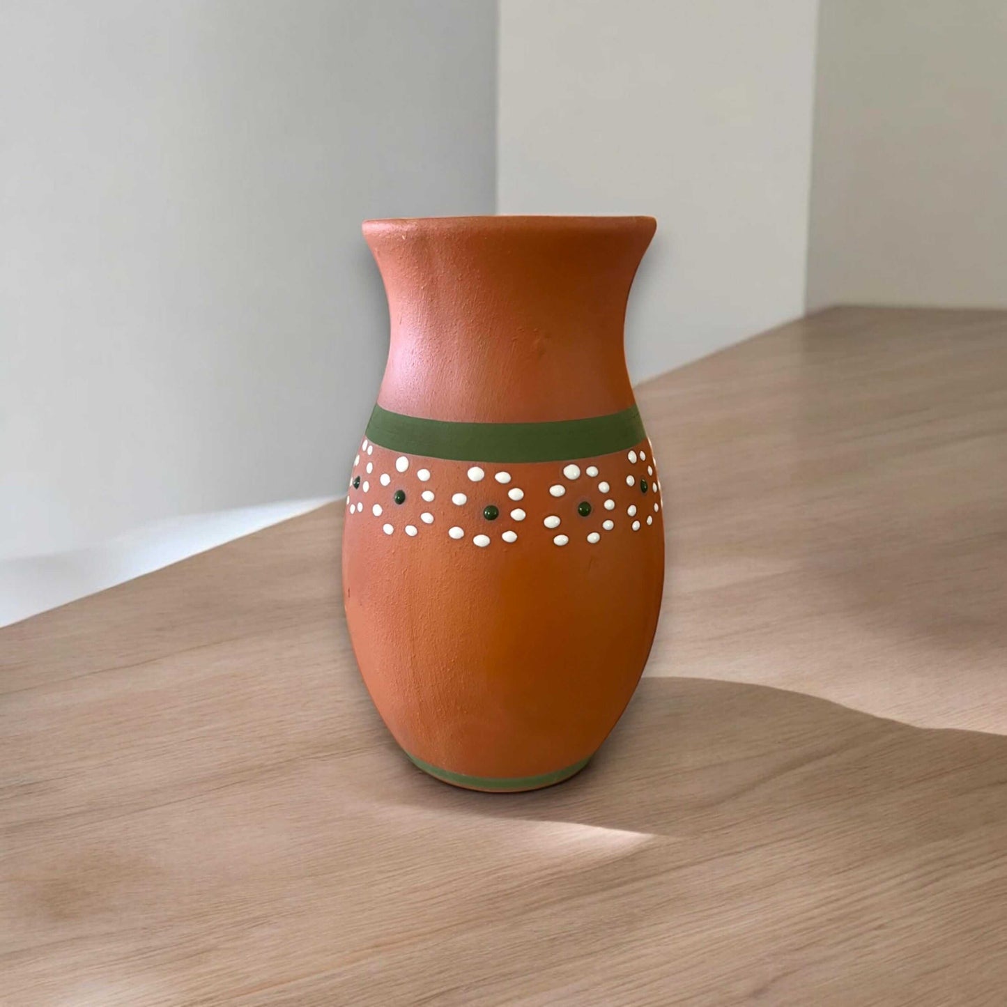 Hand-Painted Barro Talavera Vase | Vibrant Mexican Flower Pot