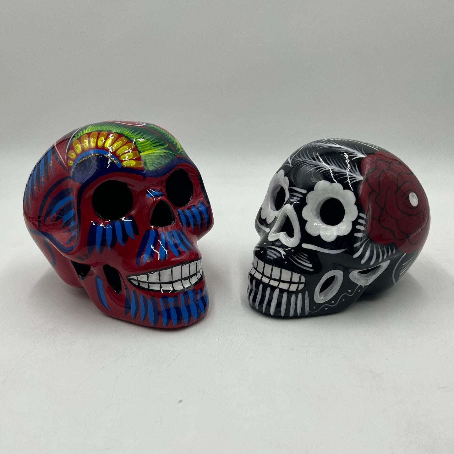 Large Guerrero Calavera Skull | Hand-Painted Day of the Dead Art