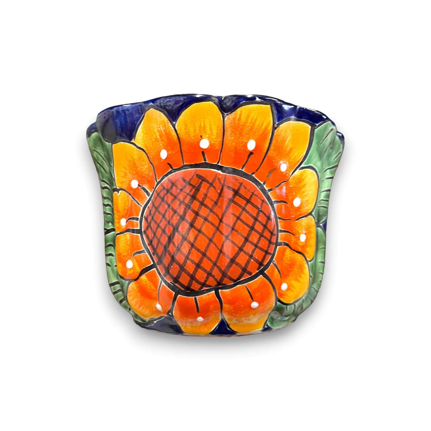 Vibrant Talavera Planter | Mexican Calla Lily Ceramic Pottery
