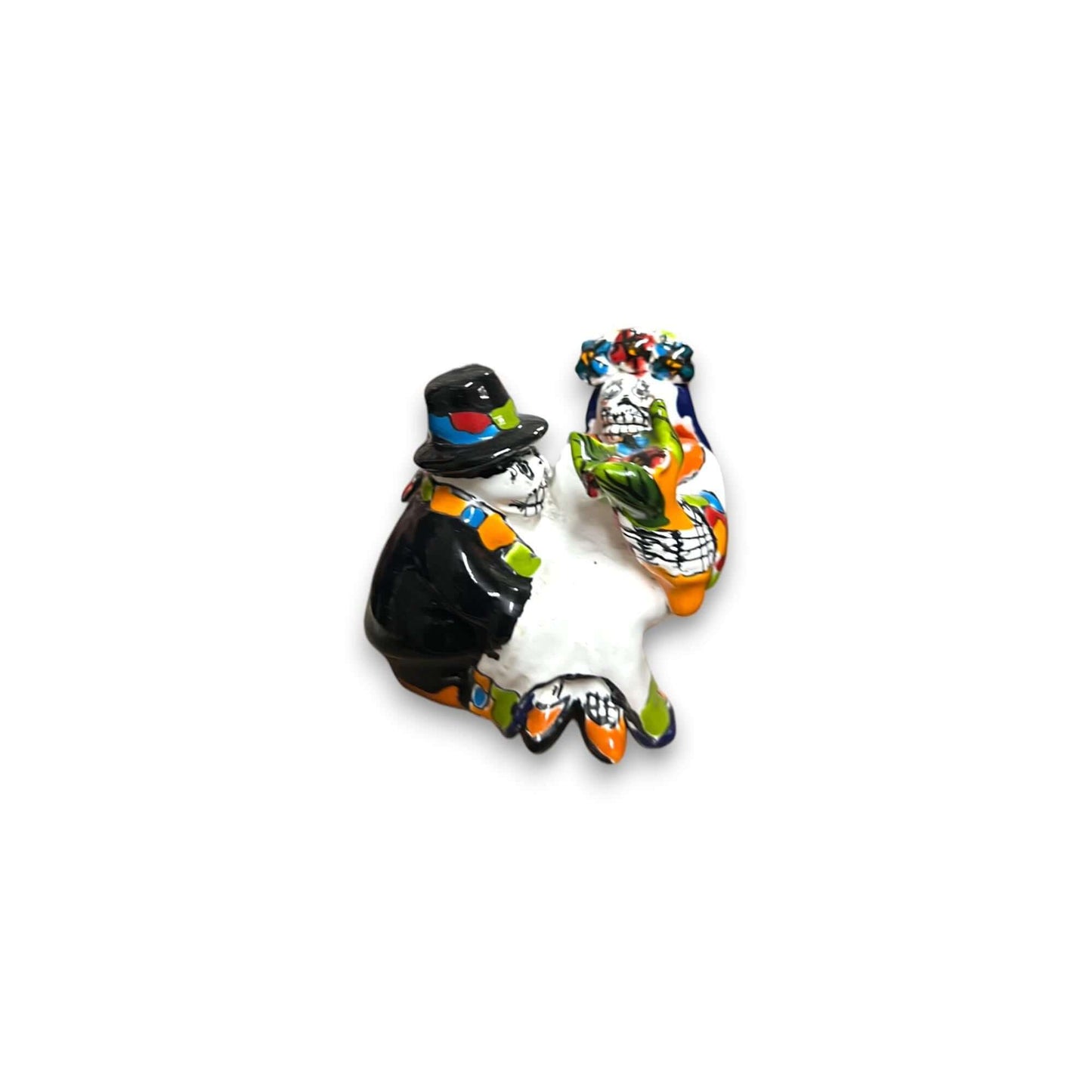 Hand-Painted Talavera Wedding Cake Topper | Mexican Bridal Decor