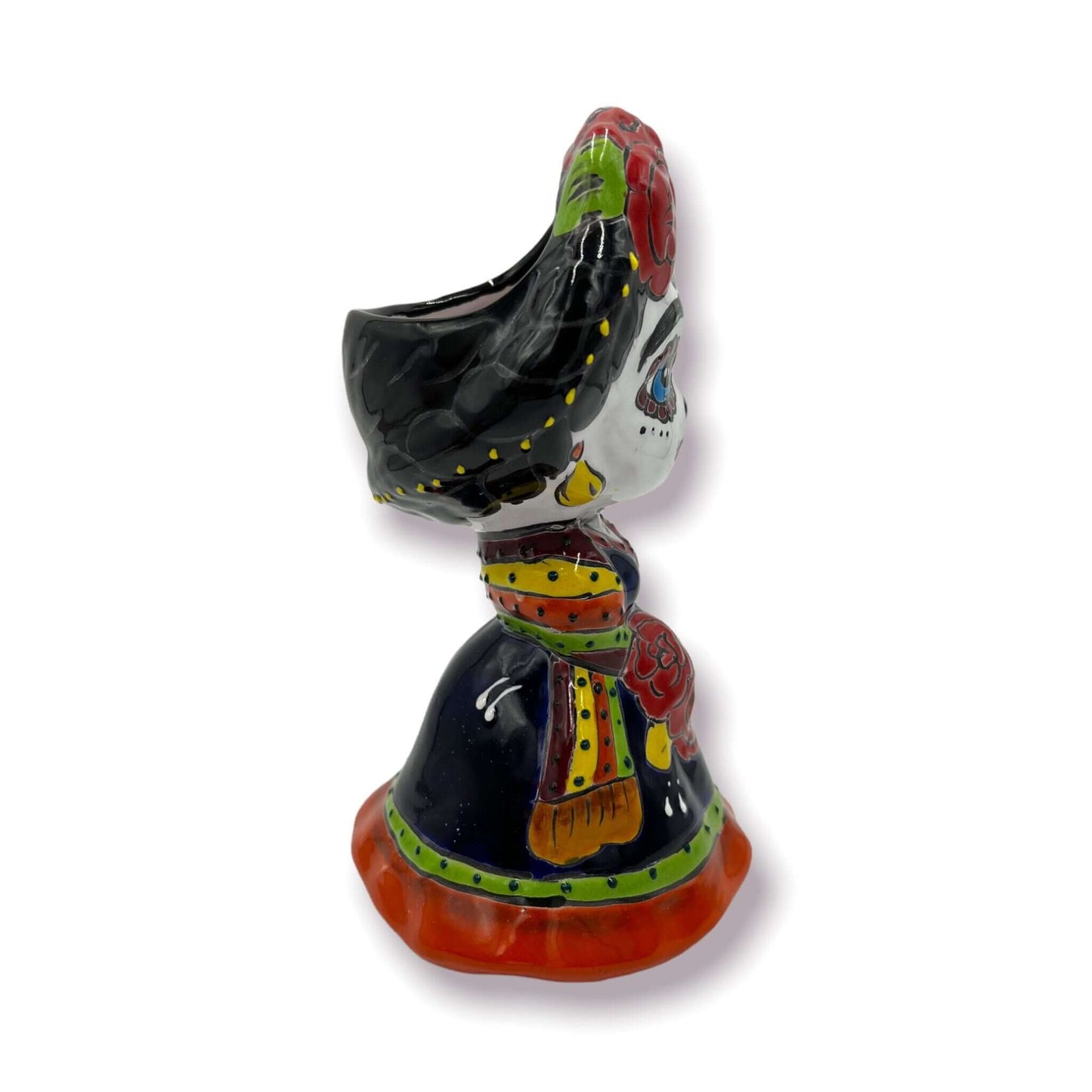 Handmade Frida Kahlo Planter - Day of the Dead Statue