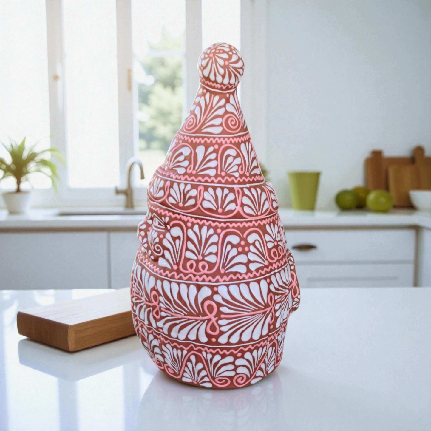 Terracotta Talavera Santa | Handmade Holiday Statue