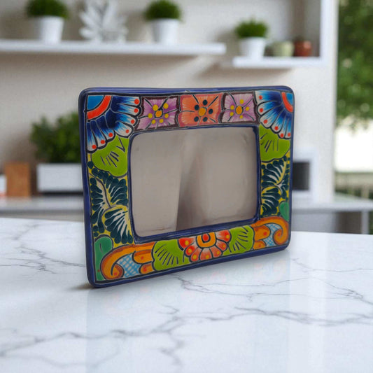Talavera Picture Frame | Colorful Handmade Mexican Home Decor