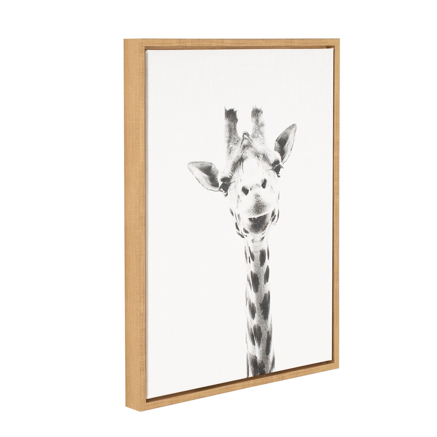Sylvie Giraffe Framed Canvas by Simon Te of Tai Prints