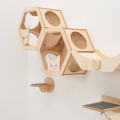 Honeycomb Cat Shelves Light