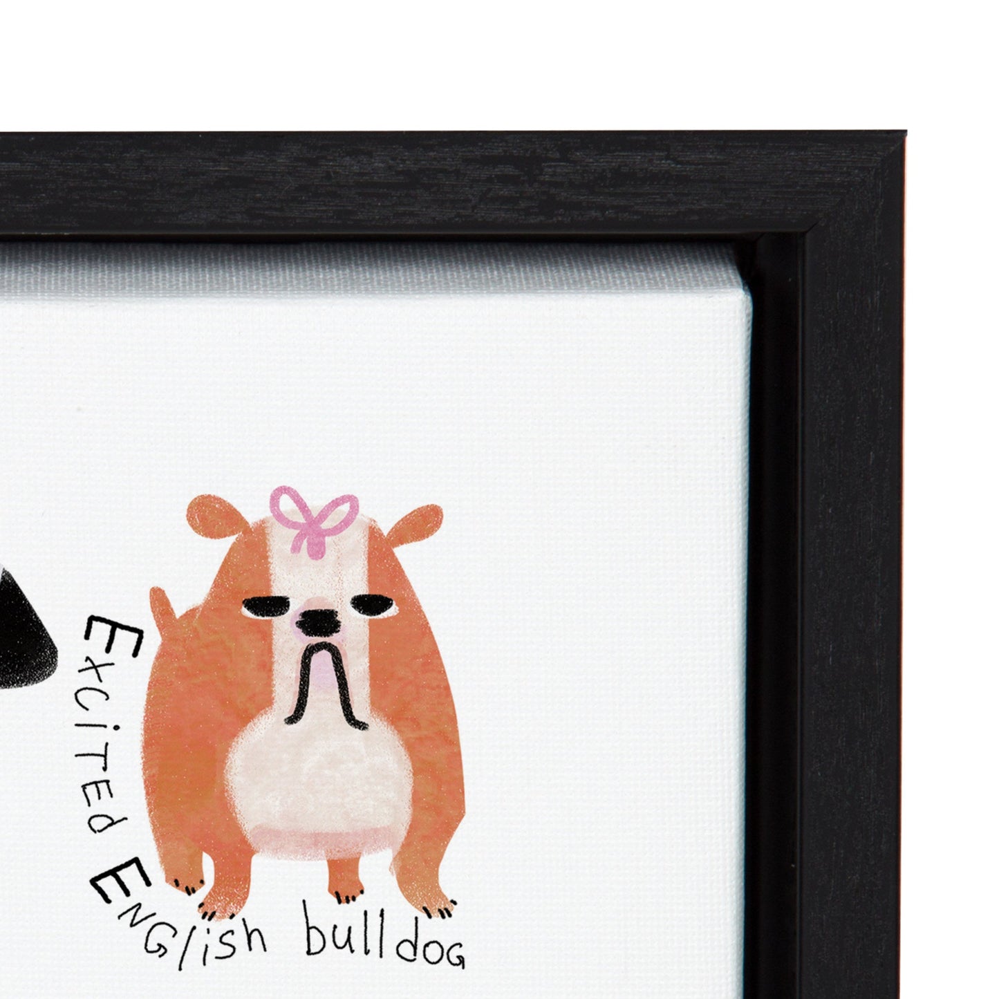 Sylvie Dog Alphabet Framed Canvas by Lida Larina