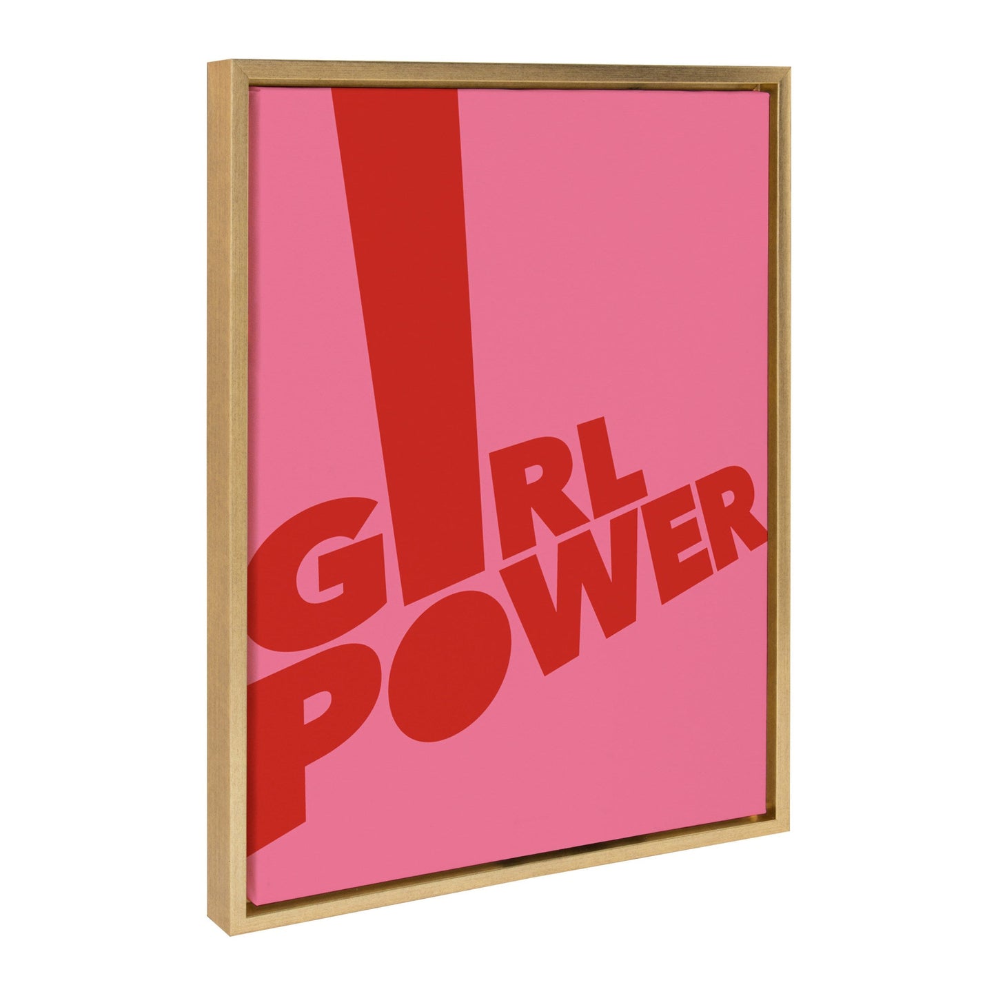 Sylvie Pink Girl Power Framed Canvas By Rocket Jack