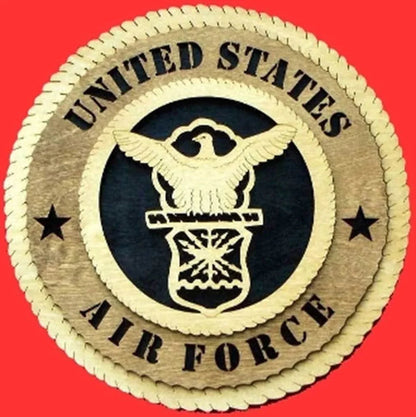 Air force Wall Tribute,Air force Wood Wall (9 inch & 12 inch) USAF emblem