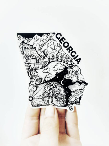 Georgia State  4" sticker