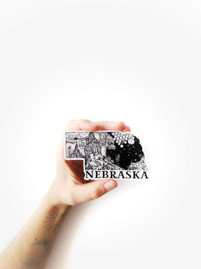 NEBRASKA State  4" sticker